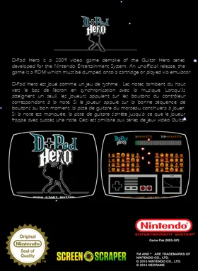 D+Pad Hero (USA) (Aftermarket) (Unl) box cover back